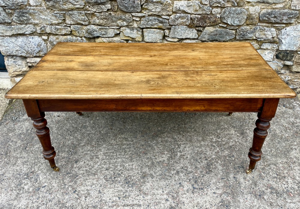 Victorian Oak and Ash Farmhouse Table View II