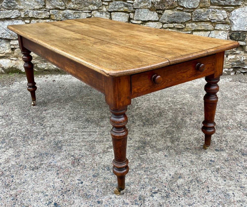 Victorian Oak and Ash Farmhouse Table View III