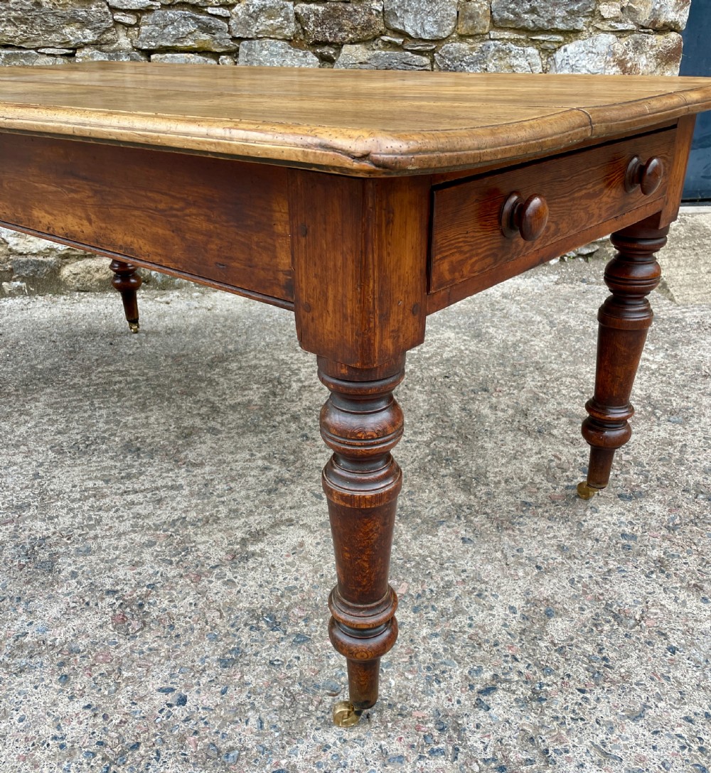 Victorian Oak and Ash Farmhouse Table View IV
