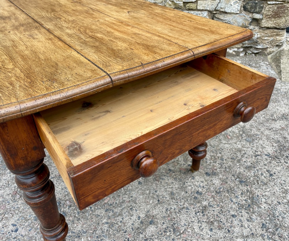 Victorian Oak and Ash Farmhouse Table View V