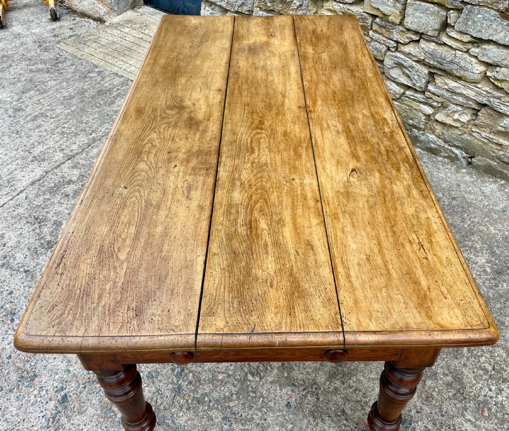 Victorian Oak and Ash Farmhouse Table View VI