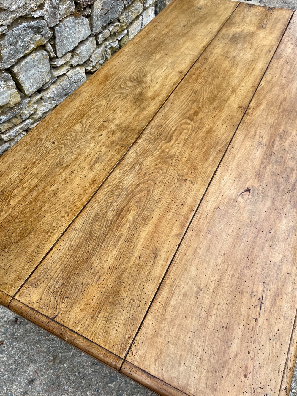 Victorian Oak and Ash Farmhouse Table View XI