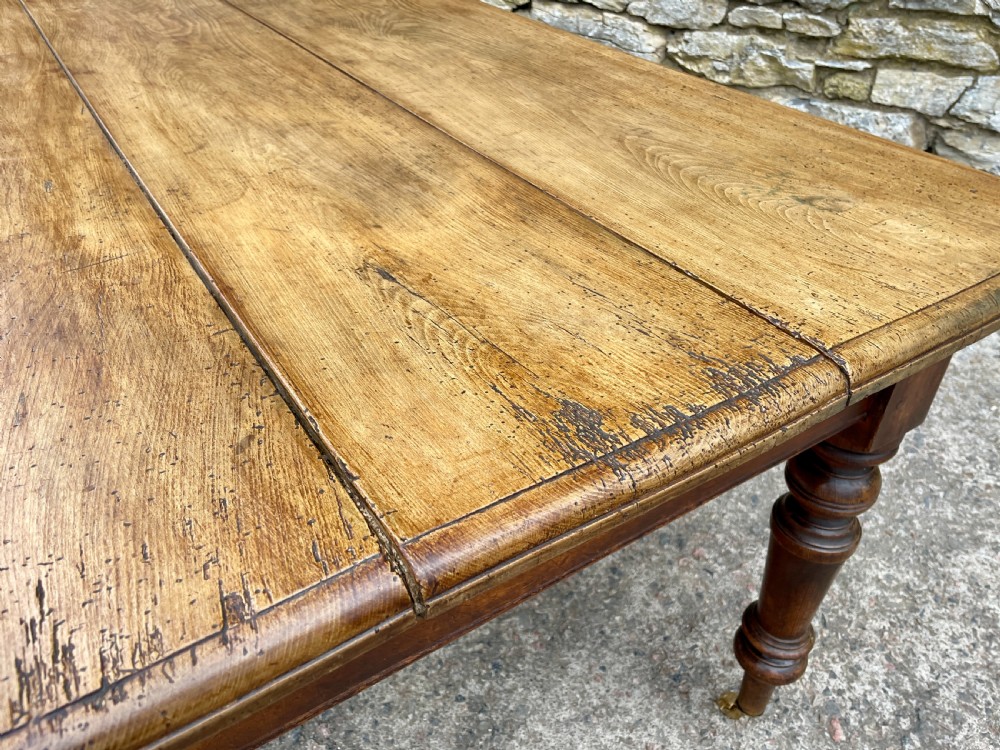 Victorian Oak and Ash Farmhouse Table View XIII