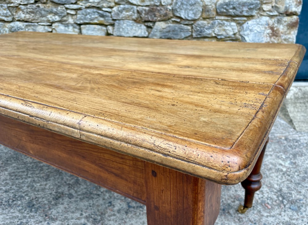 Victorian Oak and Ash Farmhouse Table View XIV