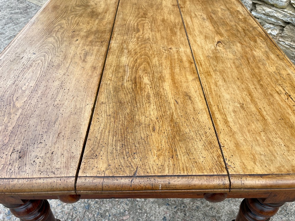 Victorian Oak and Ash Farmhouse Table View XV