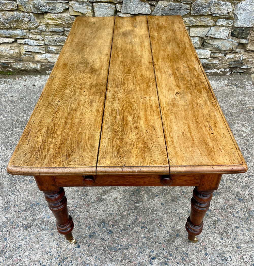 Victorian Oak and Ash Farmhouse Table View XVI