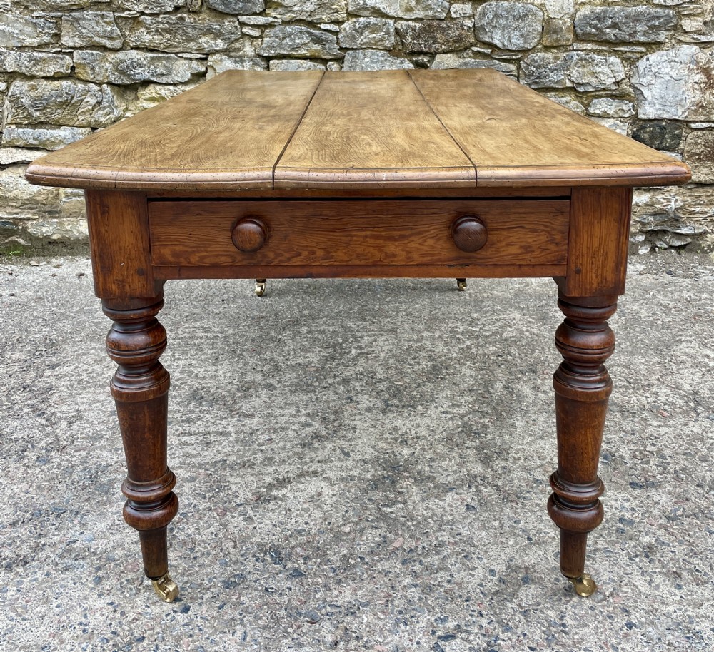 Victorian Oak and Ash Farmhouse Table View XIX