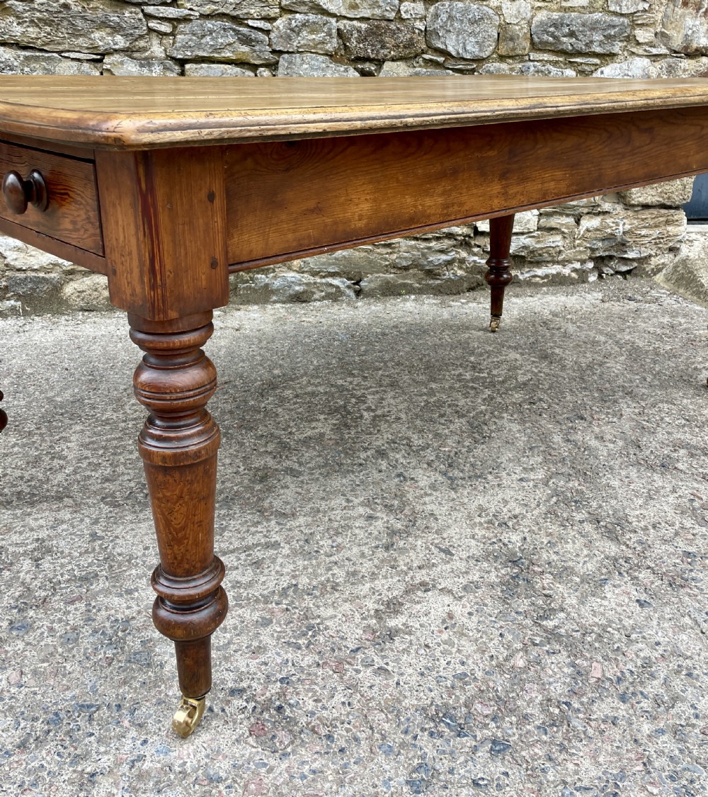Victorian Oak and Ash Farmhouse Table View XX