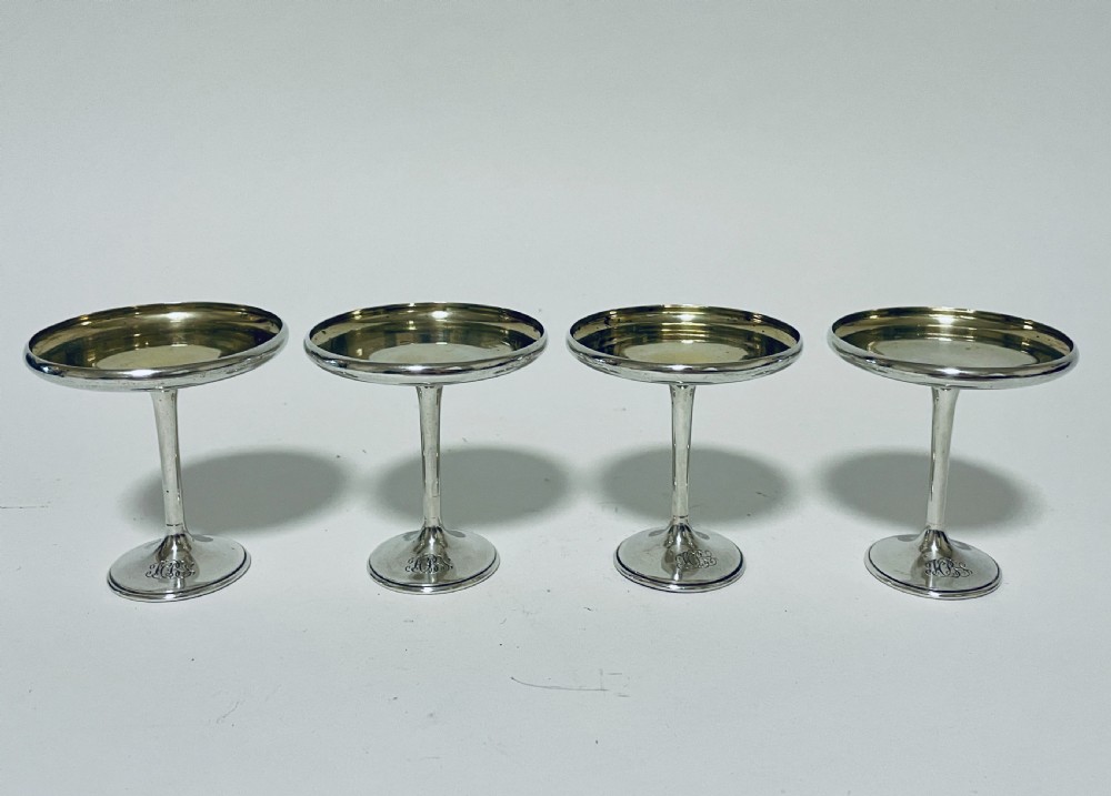 Set of 4 American Sterling Silver Compotes