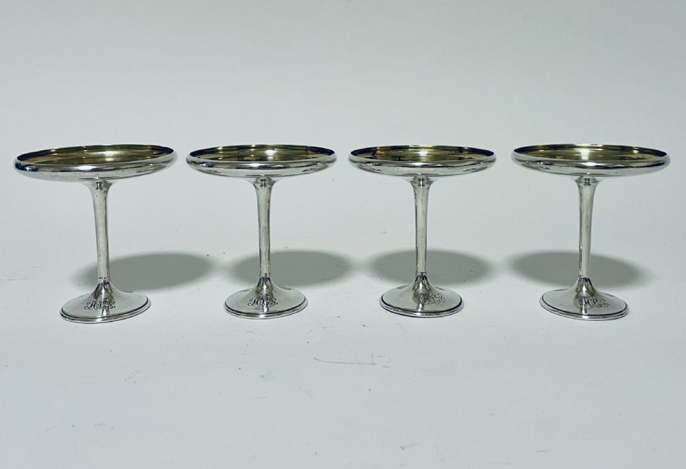Set of 4 American Sterling Silver Compotes View II