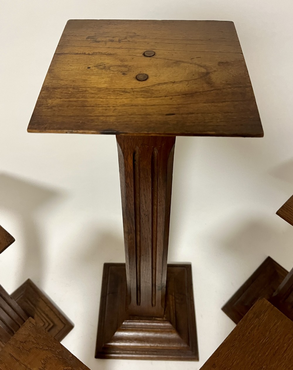 Set of 5 Art Deco Oak Shop Display Stands View IV