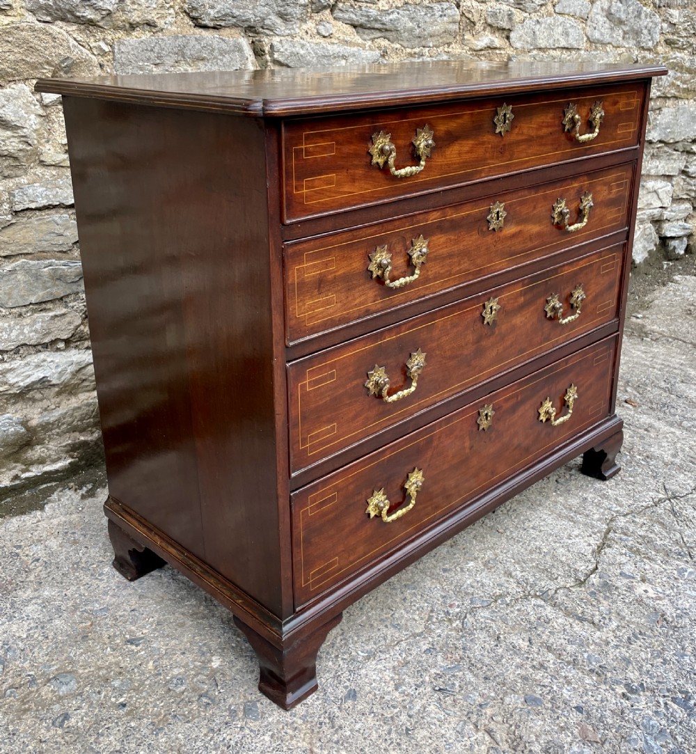 Small Georgian Mahogany Chest of Drawers View IV