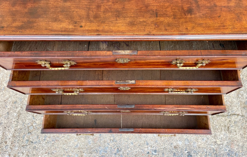 Small Georgian Mahogany Chest of Drawers View XI