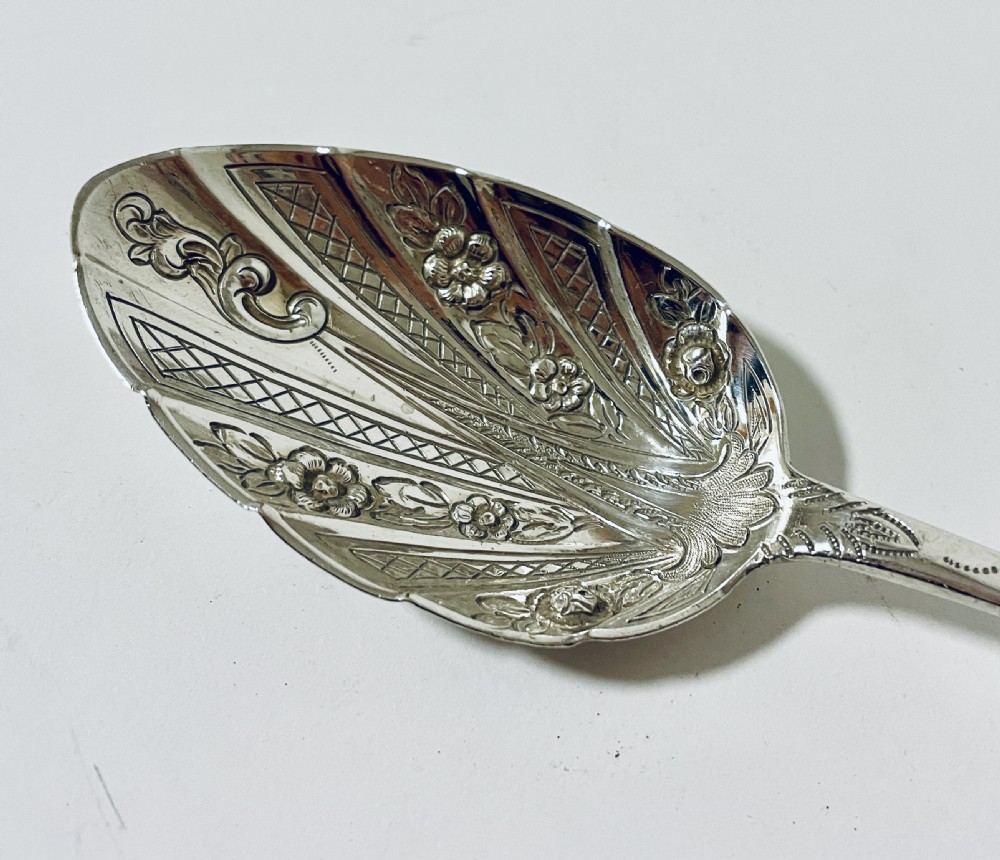 Georgian Silver Berry Spoon View III