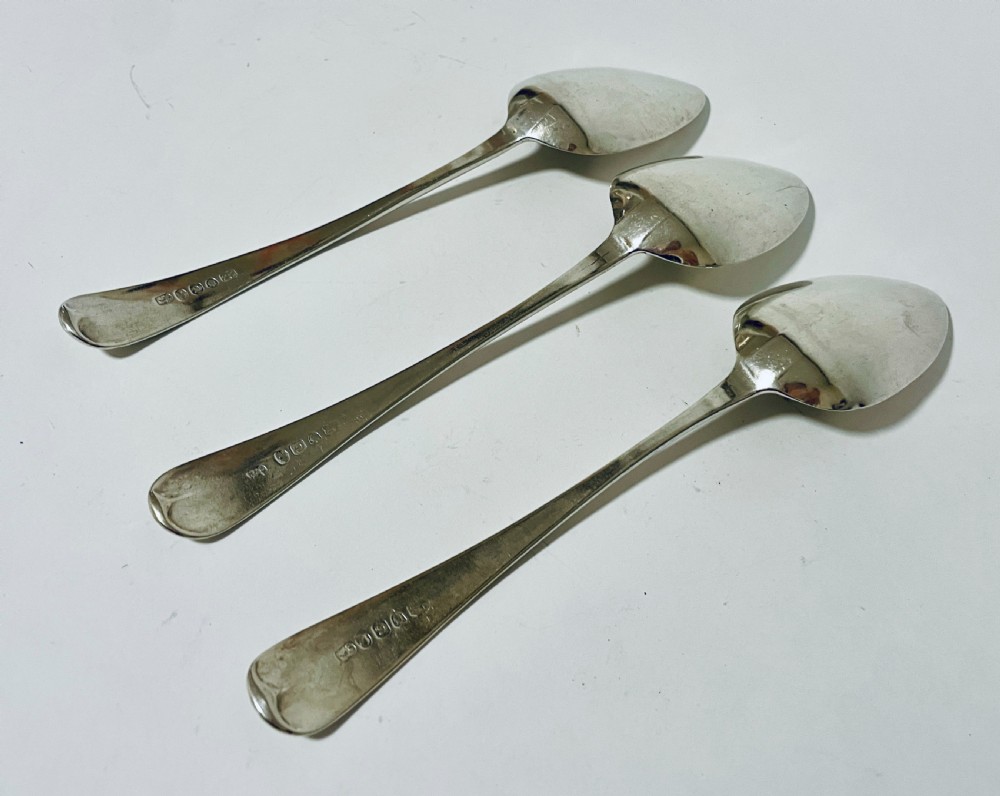 Set of 3 Georgian Silver Tablespoons View IV