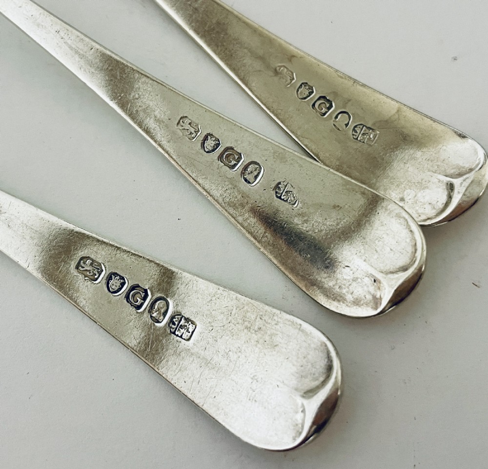 Set of 3 Georgian Silver Tablespoons View VII