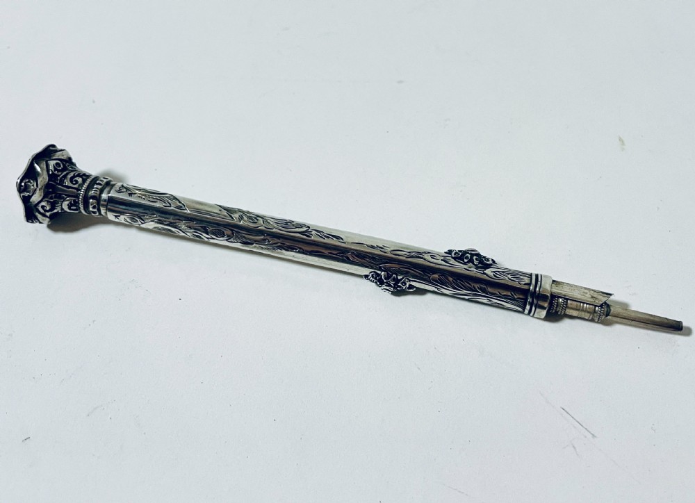 Antique Silver Propelling Pen and Pencil