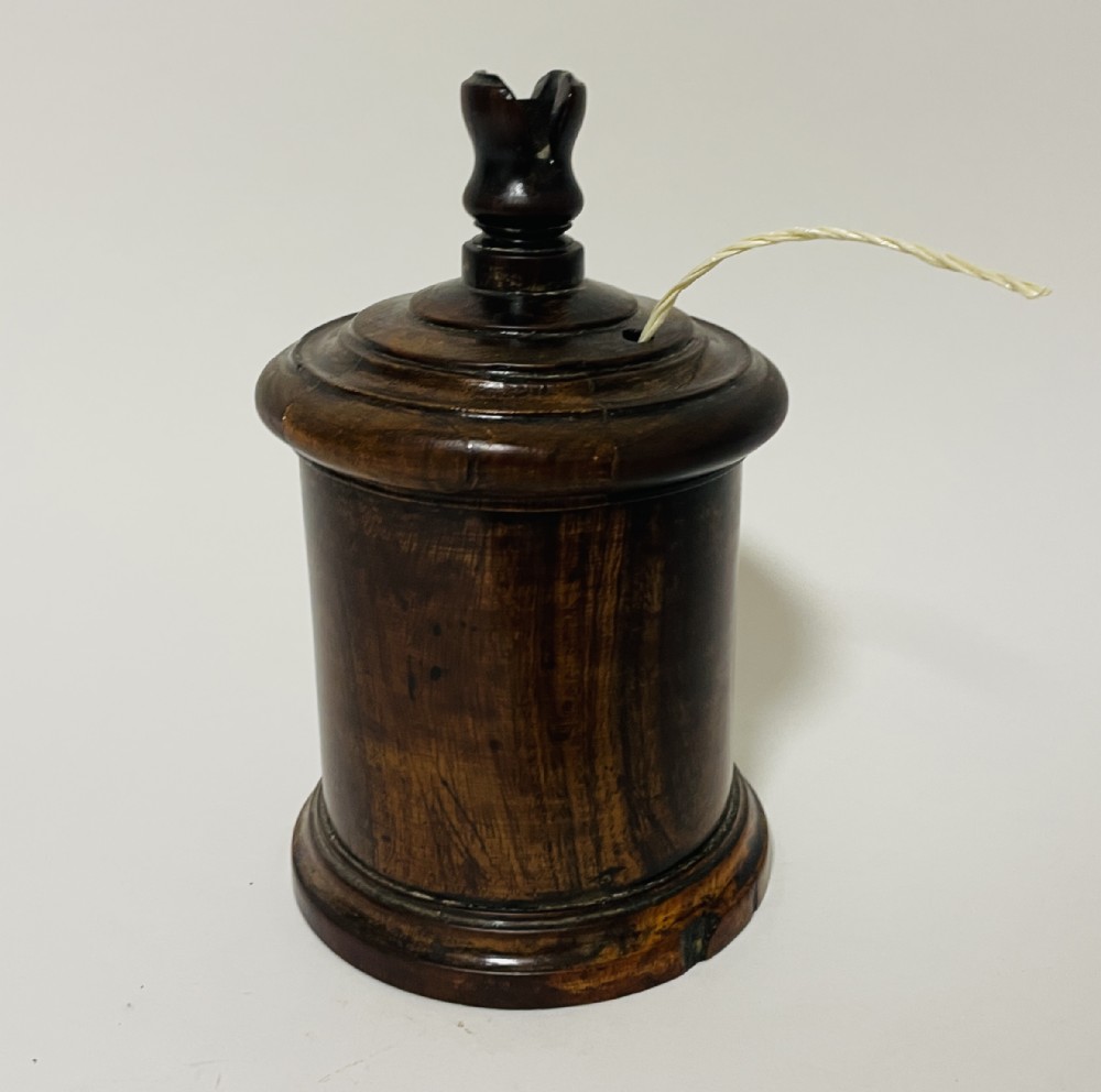 Antique Lignum Vitae String Pot