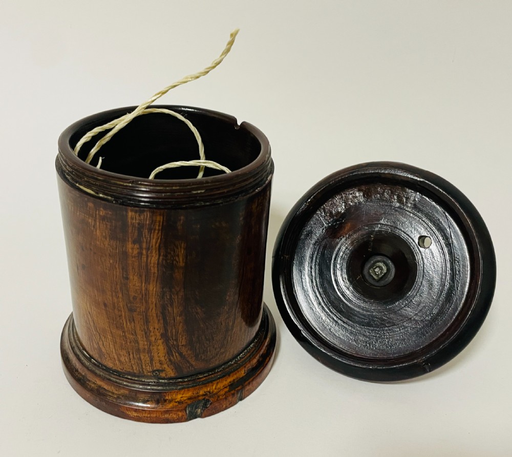 Antique Lignum Vitae String Pot View X