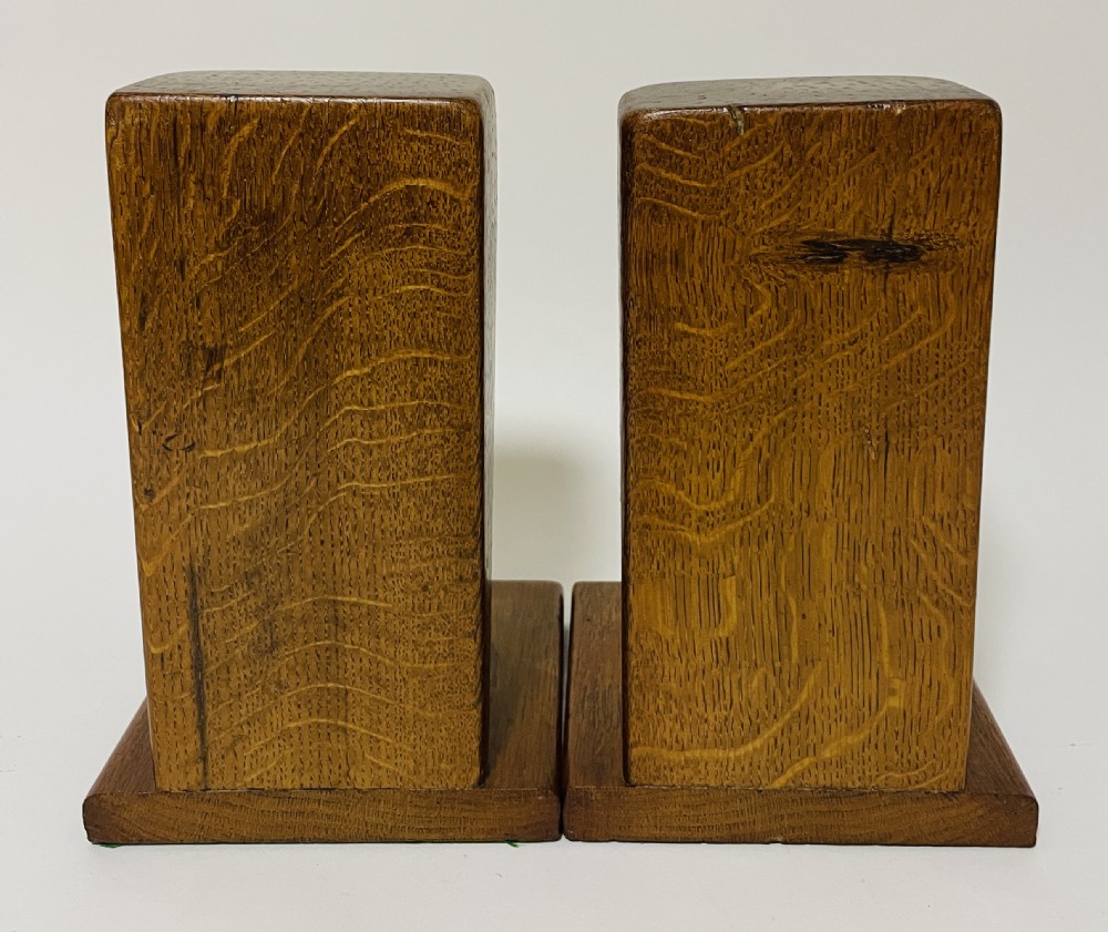 Pair of Oak Owl Bookends View IX