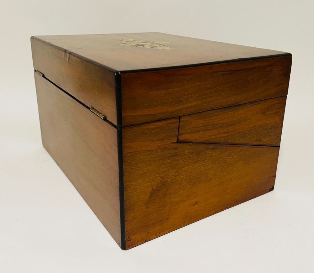 Victorian Walnut Jewellery Box and Writing Slope View VI