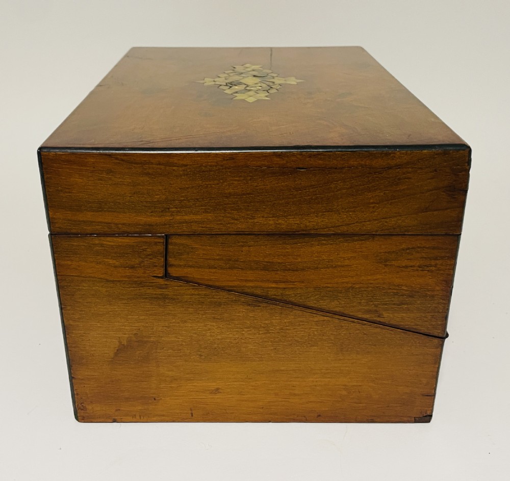 Victorian Walnut Jewellery Box and Writing Slope View XXI