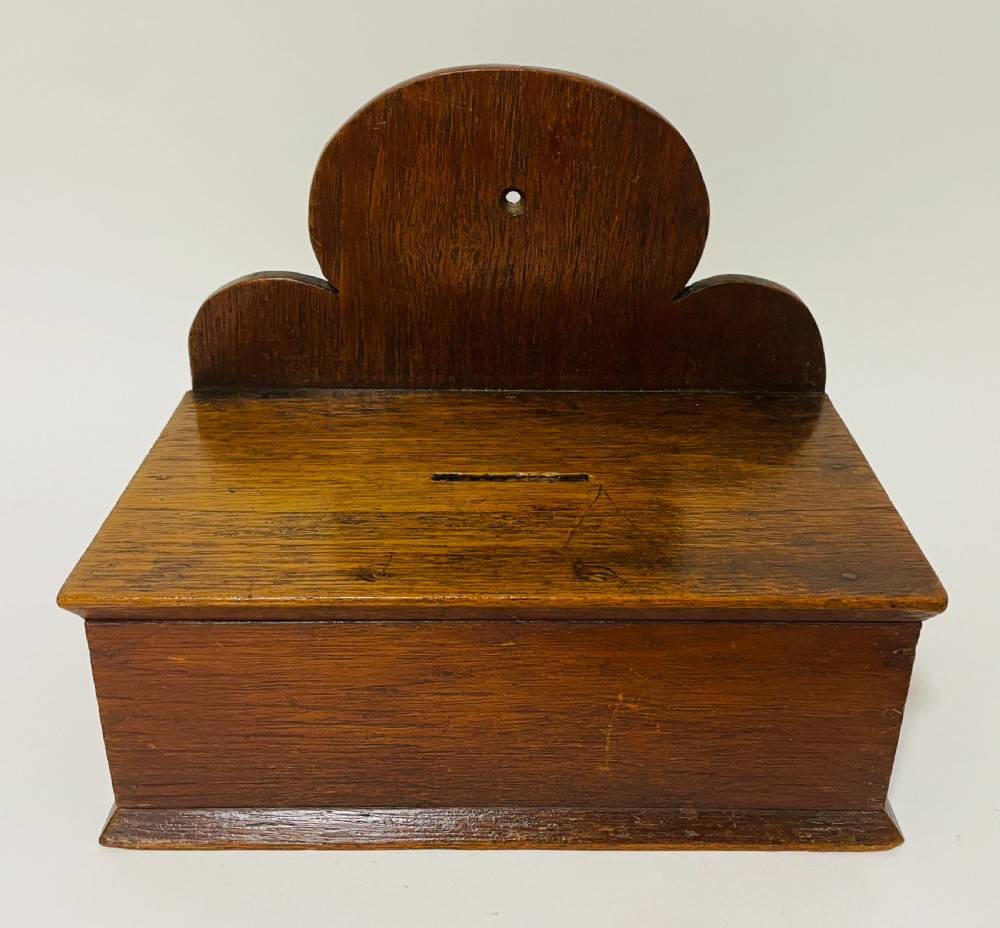 Antique Oak Collection Box