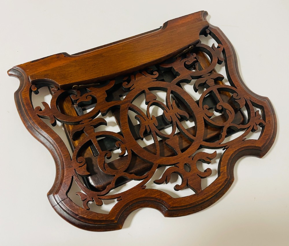 Antique Mahogany Adjustable Book Stand View XI