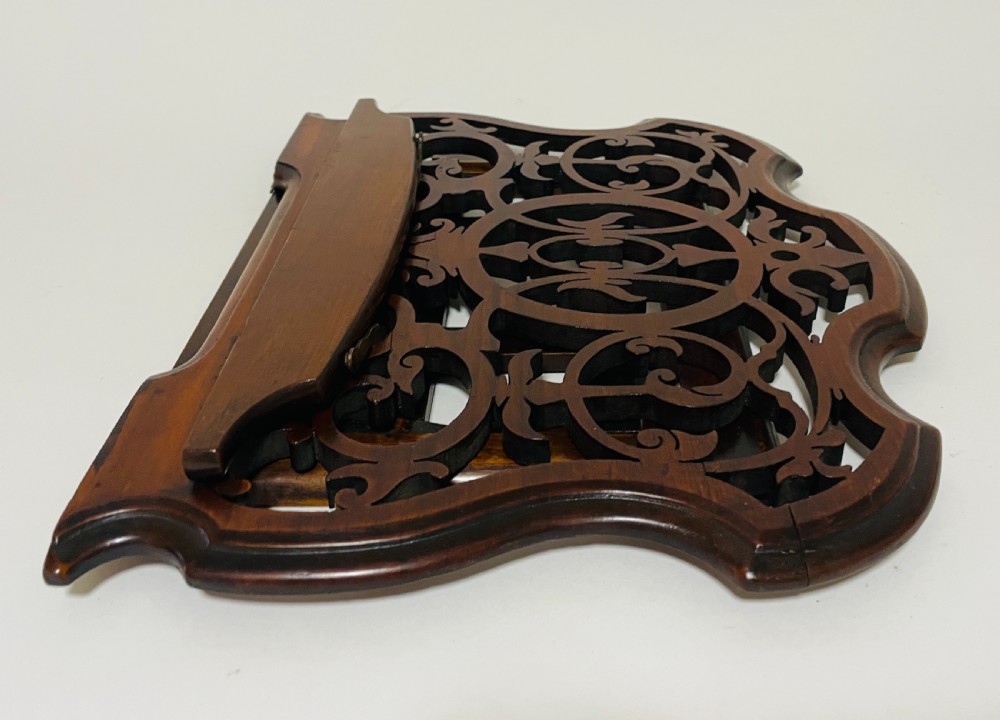 Antique Mahogany Adjustable Book Stand View XIII