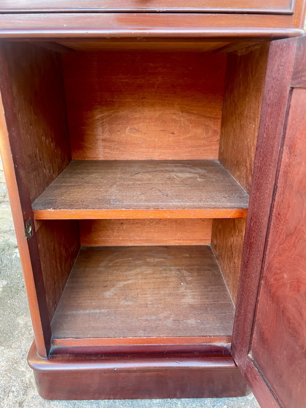 Victorian Mahogany Bedside Cabinet View XII