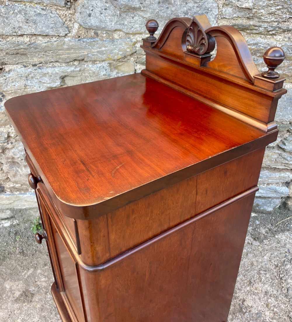 Victorian Mahogany Bedside Cabinet View XIII