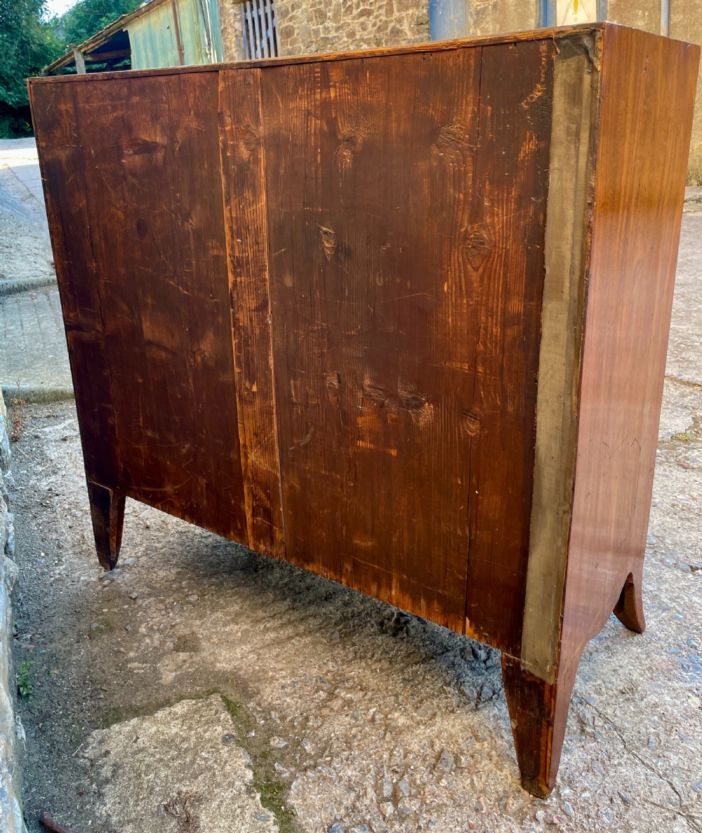 Regency Mahogany Bow Front Chest of Drawers View XIII