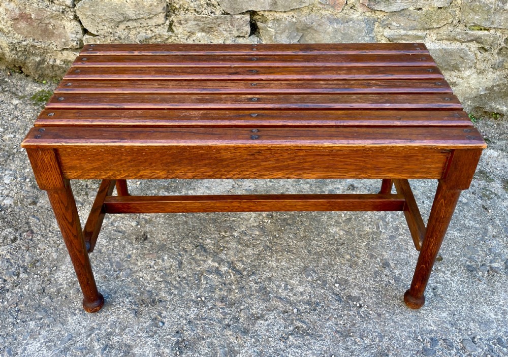 Antique Oak Luggage Rack