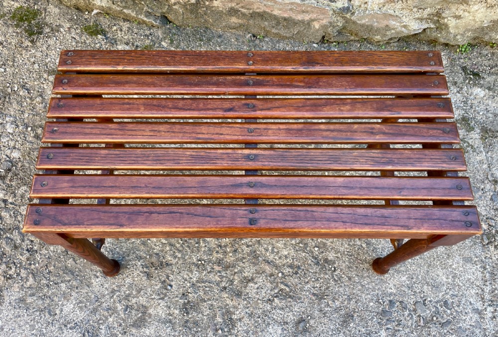 Antique Oak Luggage Rack View III