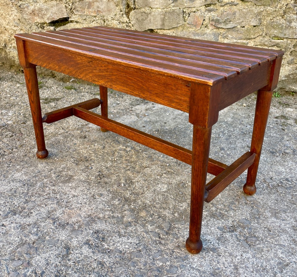 Antique Oak Luggage Rack View VI