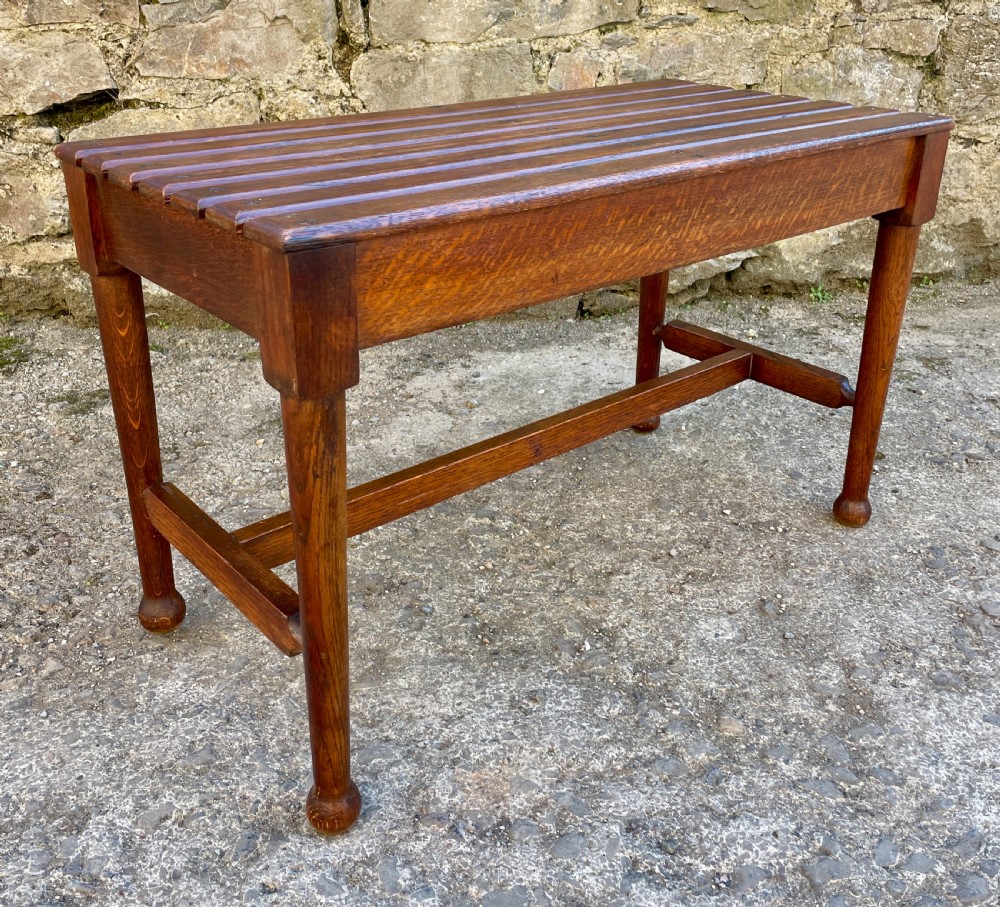 Antique Oak Luggage Rack View IX