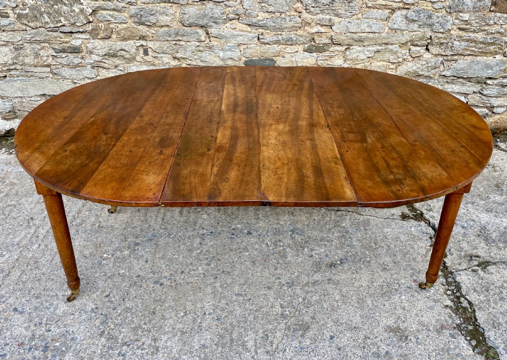 Antique French Fruitwood Extending Dining Table View II