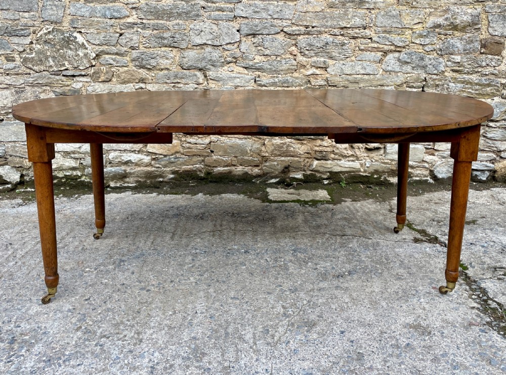 Antique French Fruitwood Extending Dining Table View IV