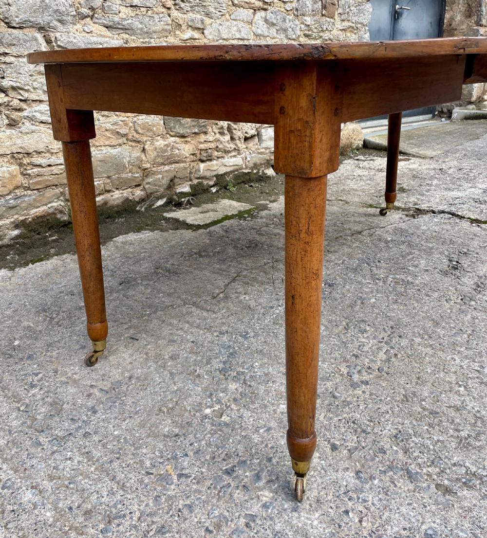 Antique French Fruitwood Extending Dining Table View V