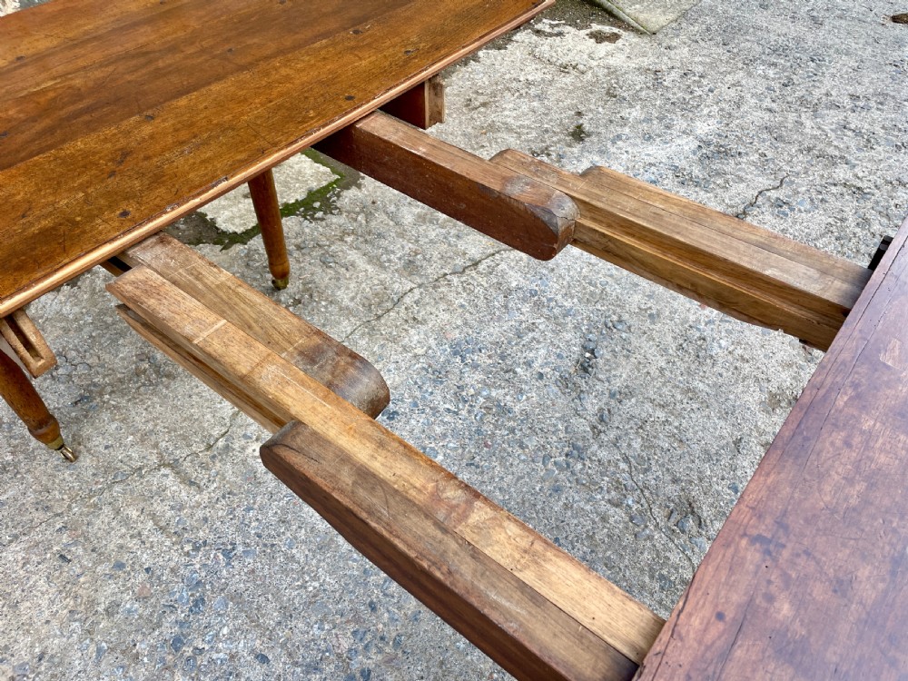 Antique French Fruitwood Extending Dining Table View VI