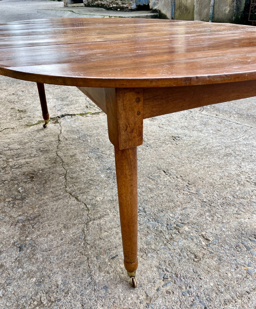 Antique French Fruitwood Extending Dining Table View VIII