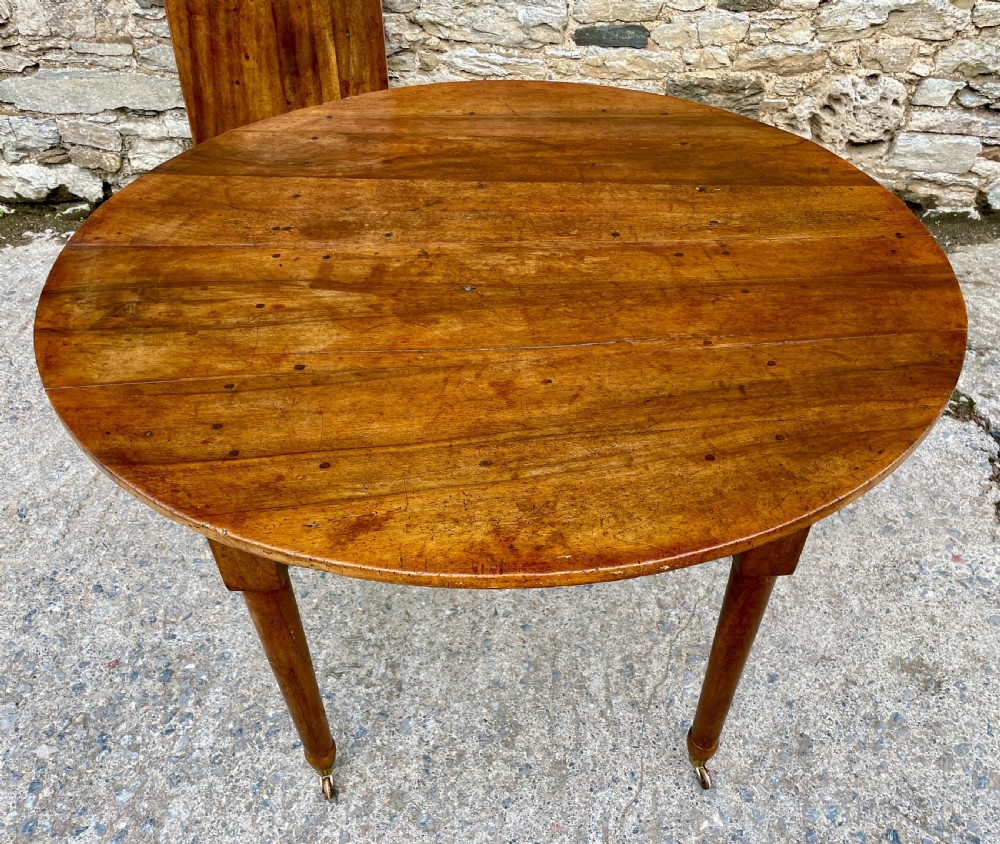 Antique French Fruitwood Extending Dining Table View XI