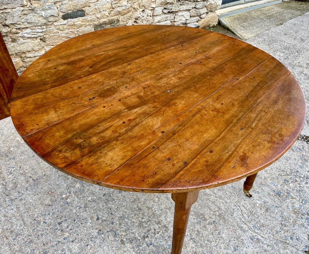 Antique French Fruitwood Extending Dining Table View XII