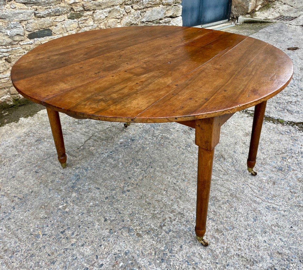 Antique French Fruitwood Extending Dining Table View XIII