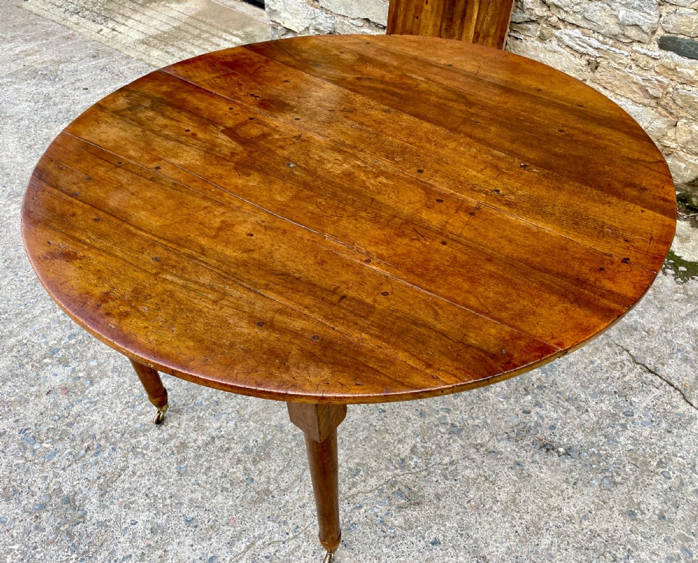 Antique French Fruitwood Extending Dining Table View XIV