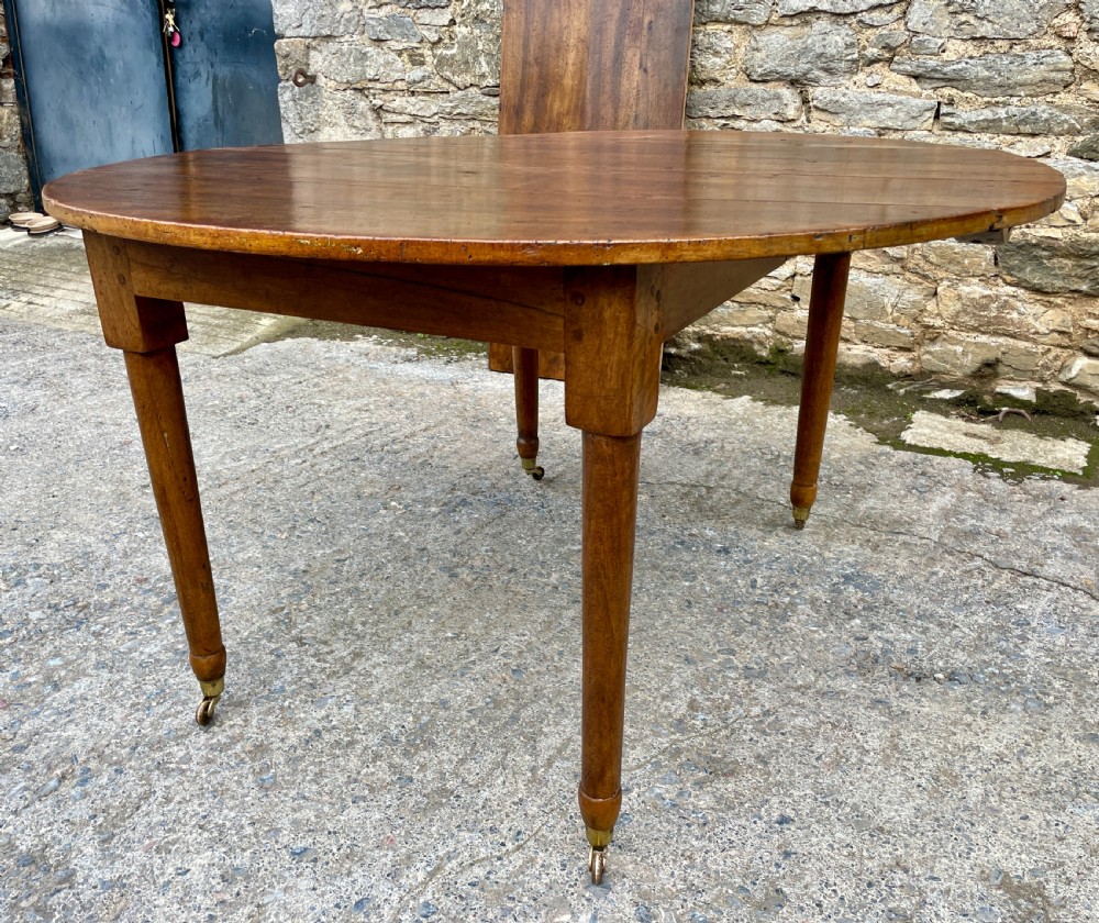 Antique French Fruitwood Extending Dining Table View XVII