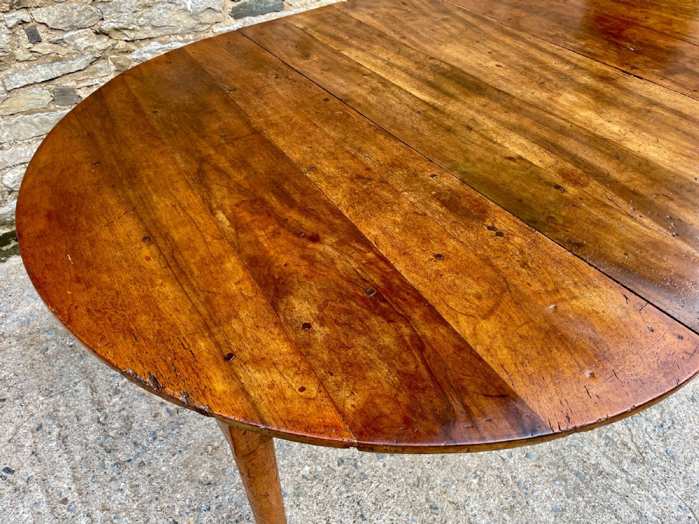 Antique French Fruitwood Extending Dining Table View XIX