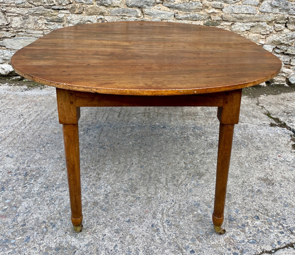 Antique French Fruitwood Extending Dining Table View XX