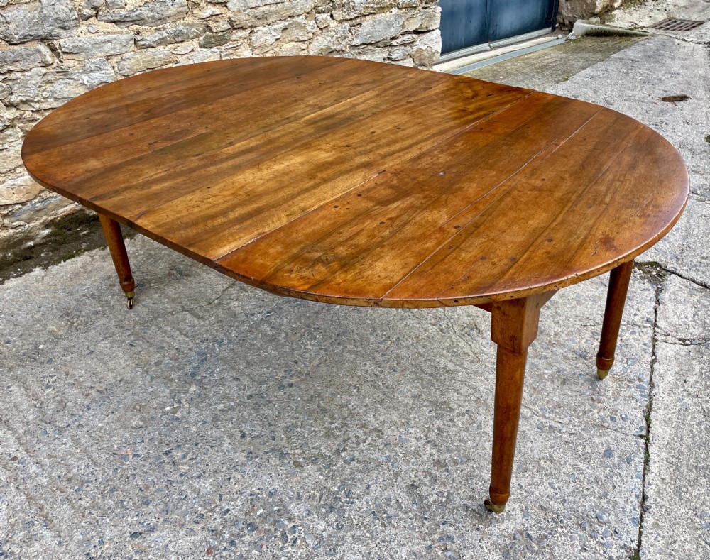 Antique French Fruitwood Extending Dining Table View XXII
