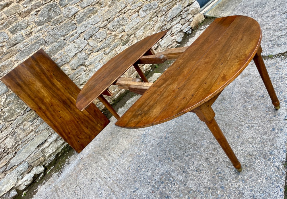 Antique French Fruitwood Extending Dining Table View XXIII
